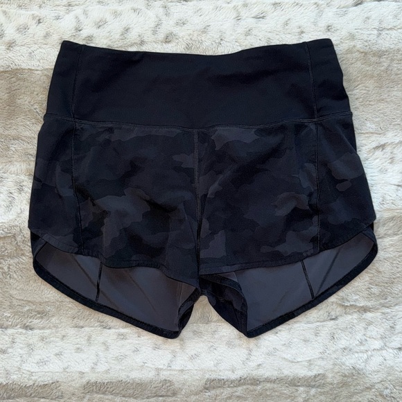 Lululemon Speed Up High-Rise Short 4" *Long in Heritage Camo Deep Coal Multi - Picture 3 of 16